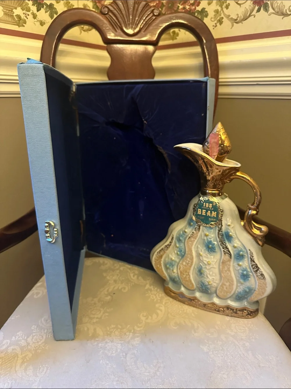 Jim Beam’s 155 Months 1970 whiskey decanter and box